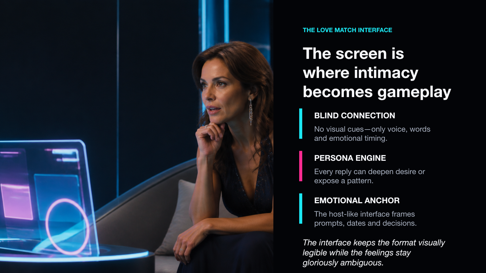 The Love Match interface